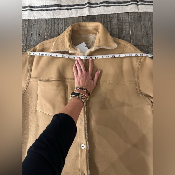 Bogner camel leather Jacket with Shearling Lining - Picture 13 of 13